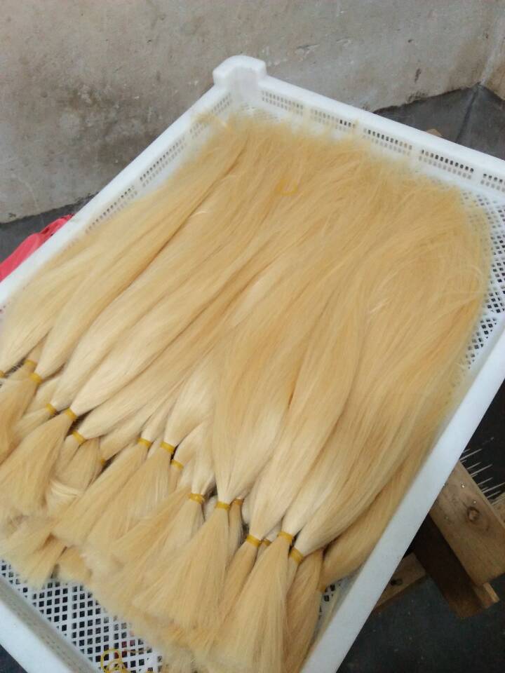 bulk for hair extensions 300 grams real human hair pure blonde 613 color european hair bulk without weft