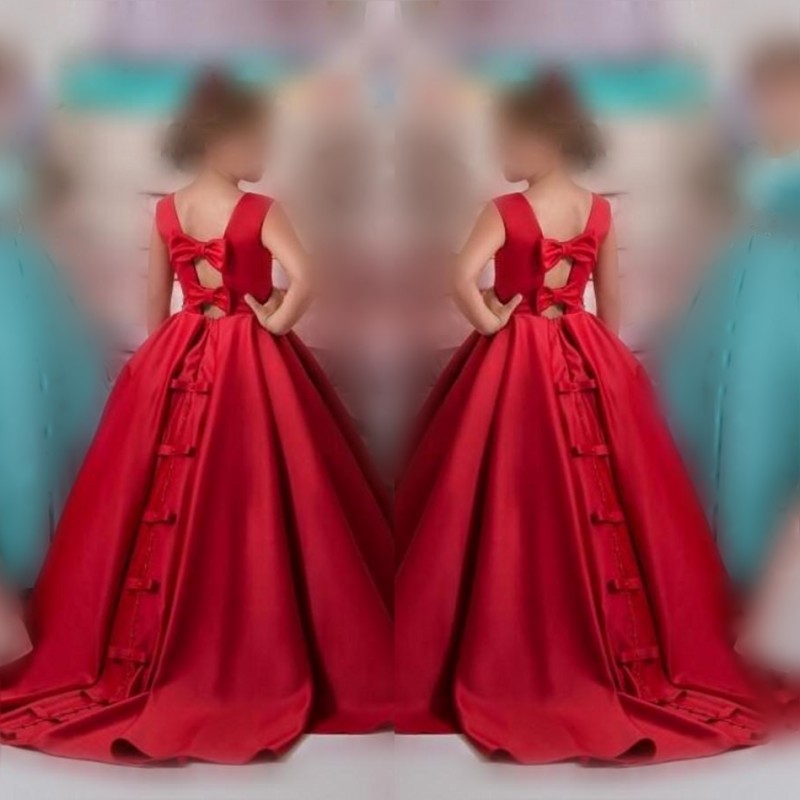 Cheap Arabic Flower Girl Dresses For Wedding 2018 Beaded Waist Satin A Line Girls Pageant Gowns Hollow Back With Bows Children Party Dress, White
Cheap Arabic Flower Girl Dresses For Wedding 2018 Beaded Waist Satin A Line Girls Pageant Gowns Hollow Back With Bows Children Party Dress, White