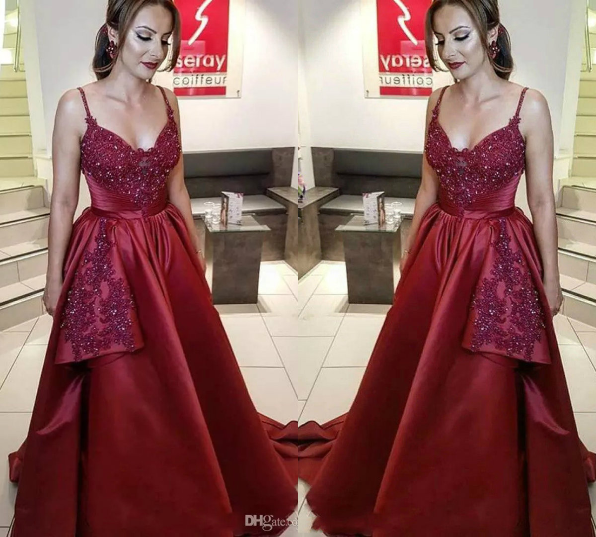 Sexy Burgundy Prom Dresses A Line Spaghetti Lace Appliques Beaded Satin Elegant Evening Gown Ruffles Party Dress vestidos de fiesta, Hunter green
Sexy Burgundy Prom Dresses A Line Spaghetti Lace Appliques Beaded Satin Elegant Evening Gown Ruffles Party Dress vestidos de fiesta, Hunter green