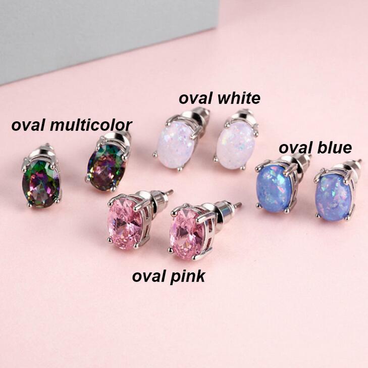 Hot Sale Fashion Oval Opal Gemstone Earring Stud Rhinestone Diamond Stud Earrings For Women Lady Jewelry
Hot Sale Fashion Oval Opal Gemstone Earring Stud Rhinestone Diamond Stud Earrings For Women Lady Jewelry