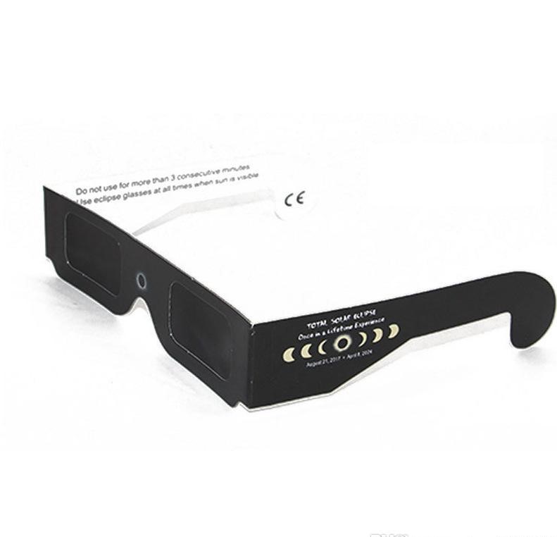 USA Solar Eclipse Glasses Paper Solar Glass Viewing Eyeglasses Protect Your Eyes Safe when 21th August DHL Fast