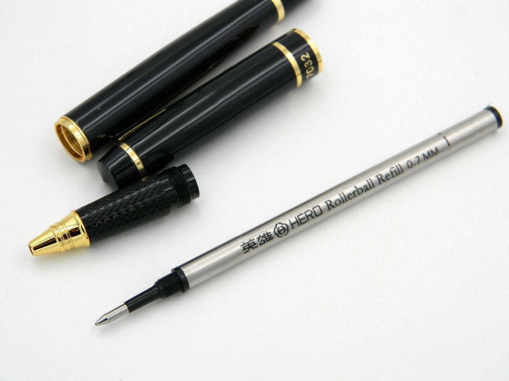 HERO arrow black and GOLDEN clip metal Rollerball pen