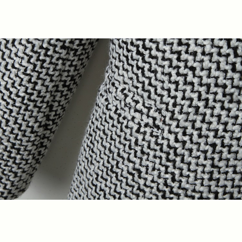 Fashion Wool Long Coat for Women Plus Size Winter Plaid Jacket Wool Blend Coat Long In The Windbreaker