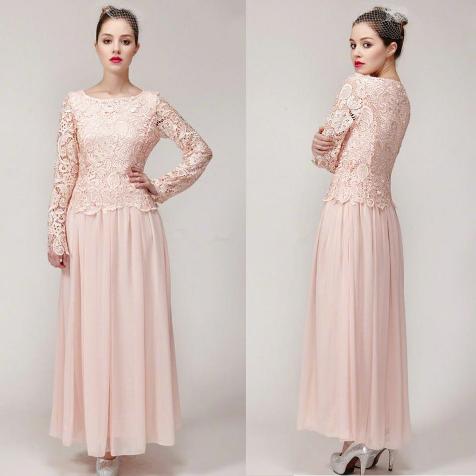 Ankle Length Chiffon A Line Mother of the Bride Dresses with Lace Long Sleeves Zipper Back Wedding Guest Dress
Ankle Length Chiffon A Line Mother of the Bride Dresses with Lace Long Sleeves Zipper Back Wedding Guest Dress