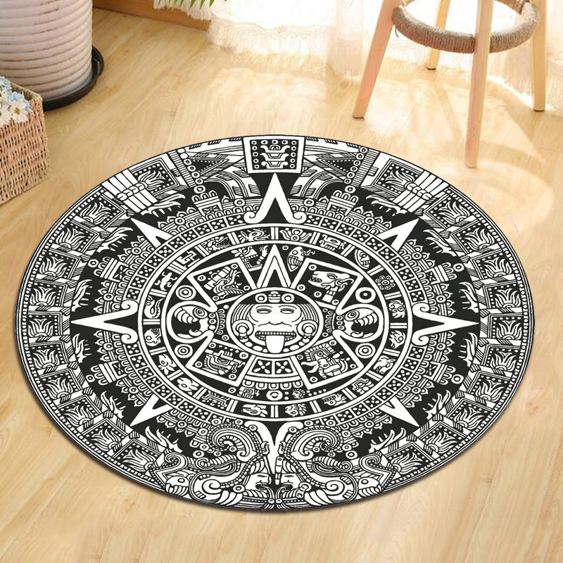 Black White Mandala Geometric Sun God Round Carpet For Living Room Flag Printed Large Nordic Modern Round Rug For Bedroom, And striped flag
Black White Mandala Geometric Sun God Round Carpet For Living Room Flag Printed Large Nordic Modern Round Rug For Bedroom, And striped flag