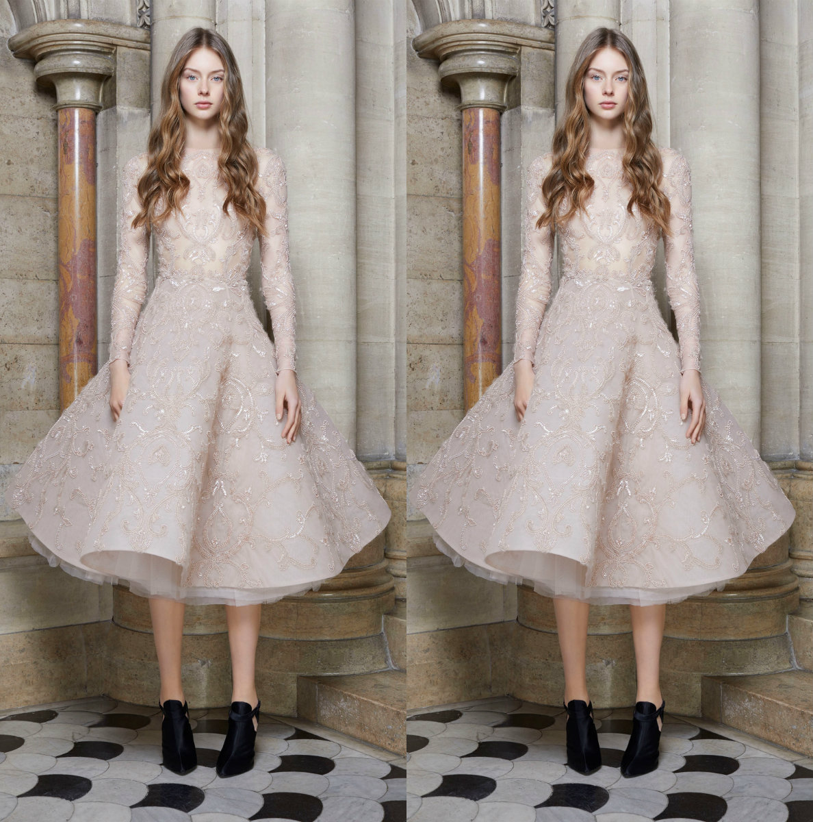 2018 Newest Ashi Studio Prom Dresses With Sleeves Shiny Beads Lace Applique Knee Length Celebrity Formal Evening Gowns Custom Made, Lavender
2018 Newest Ashi Studio Prom Dresses With Sleeves Shiny Beads Lace Applique Knee Length Celebrity Formal Evening Gowns Custom Made, Lavender