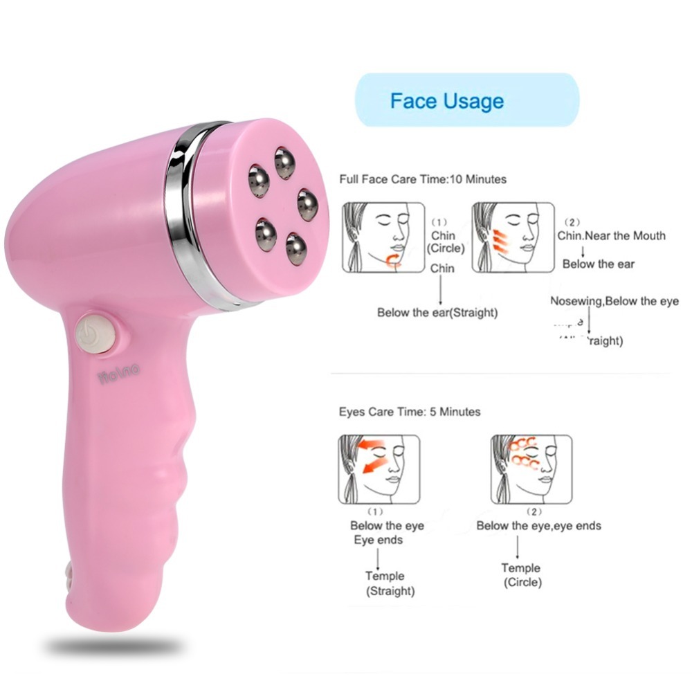 4 In 1 Electric Facial Pore Cleaner Massager Anti-ageing Face Eye Massage Washing Brush Skin Cleansing Spa Face Care Beauty Tool