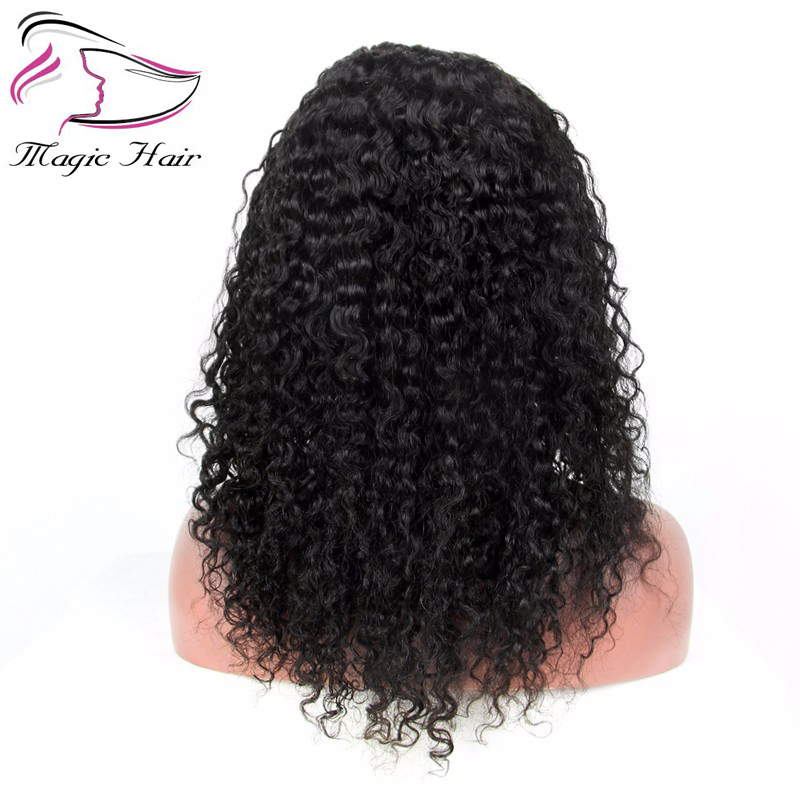 Evermagic glueless Brazilian remy hair water wave full lace human hair wigs for black women lace front wigs bleached knots 8-26