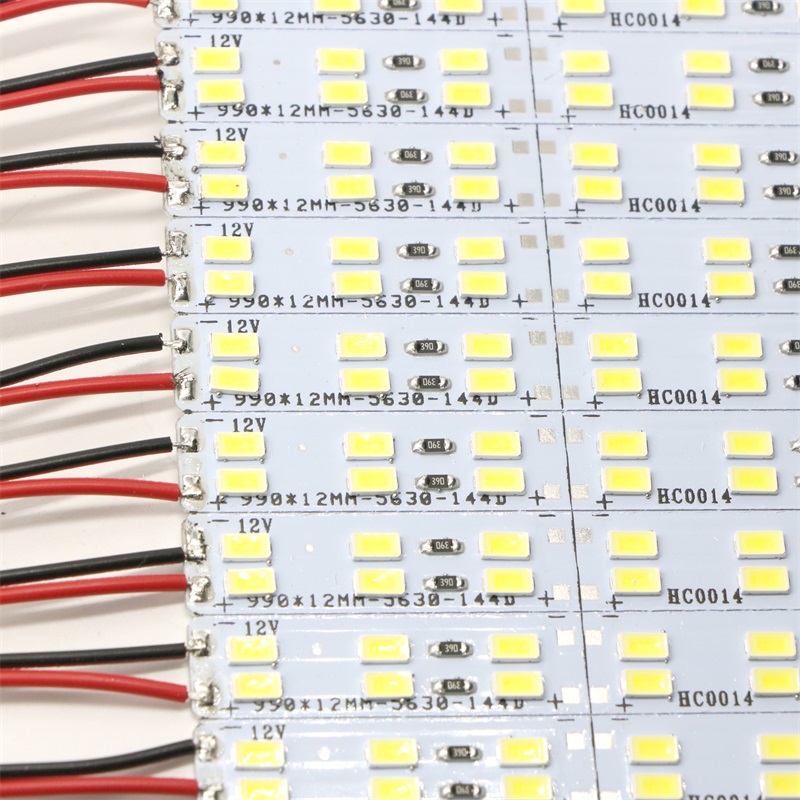 Double Row 1m DC 12V 144pcs * SMD 5630 5730 LED Bar Rigid LED Strip 100cm Cabinet Light White 50m/lot