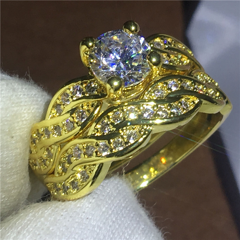 Fashion Cross ring Yellow White Gold Filled Engagement wedding band rings for women men 5A zircon crystal Bijoux
Fashion Cross ring Yellow White Gold Filled Engagement wedding band rings for women men 5A zircon crystal Bijoux