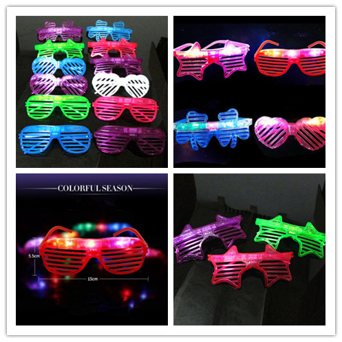 HOT LED Light Glasses Flashing Shutters Shape Glasses Flash Glasses Sunglasses Dances Party Supplies Festival Decoration
HOT LED Light Glasses Flashing Shutters Shape Glasses Flash Glasses Sunglasses Dances Party Supplies Festival Decoration