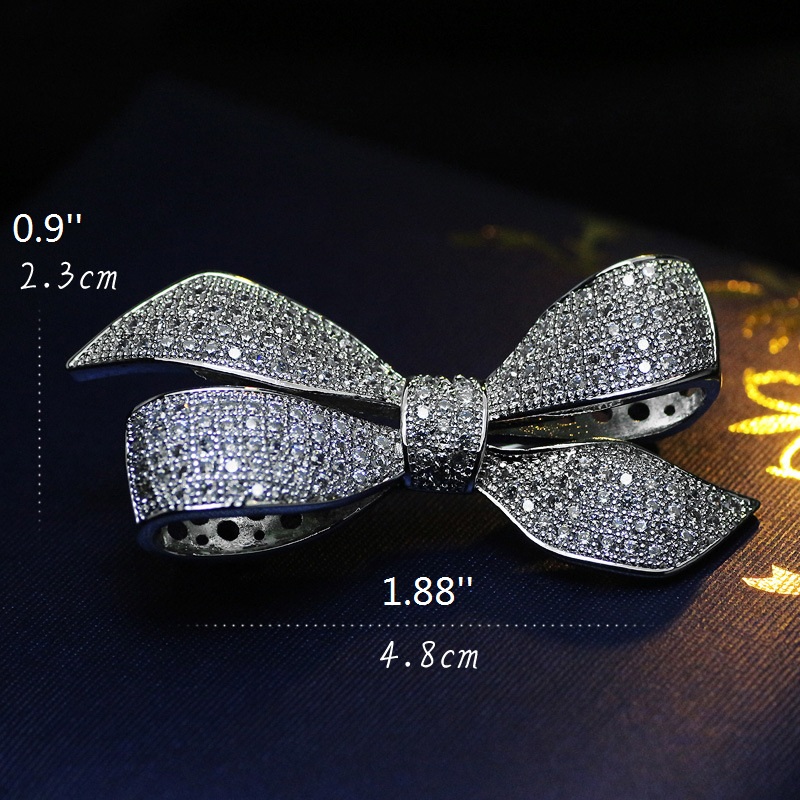 wedding favors bow brooches with Rhinestone brooch Label Pin for Wedding Men or Women Accessories