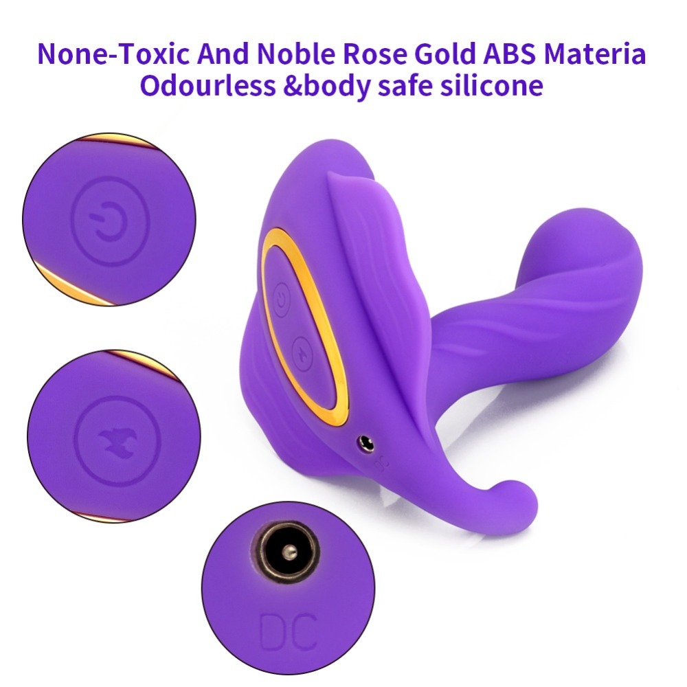 Smart Heating 2 Motors Remote Control Vibrator Female Masturbation Wearable Panties Dildo Vibrators 10 Speed Sex Toys for Woman Y18101501 - view 4