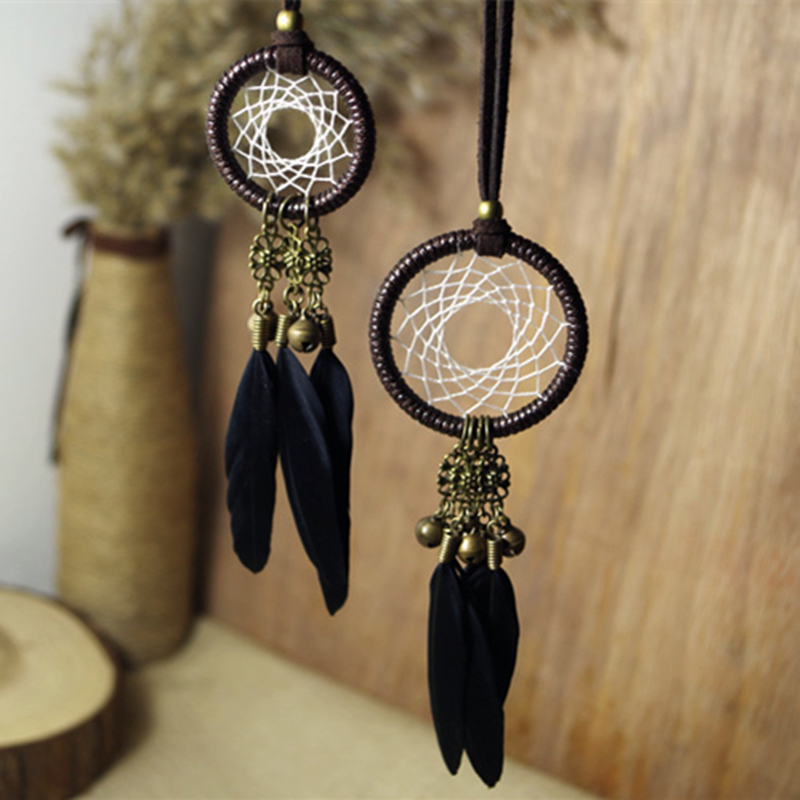 5 colors for choices feather dream catcher car hanging dream catcher decoration2865653