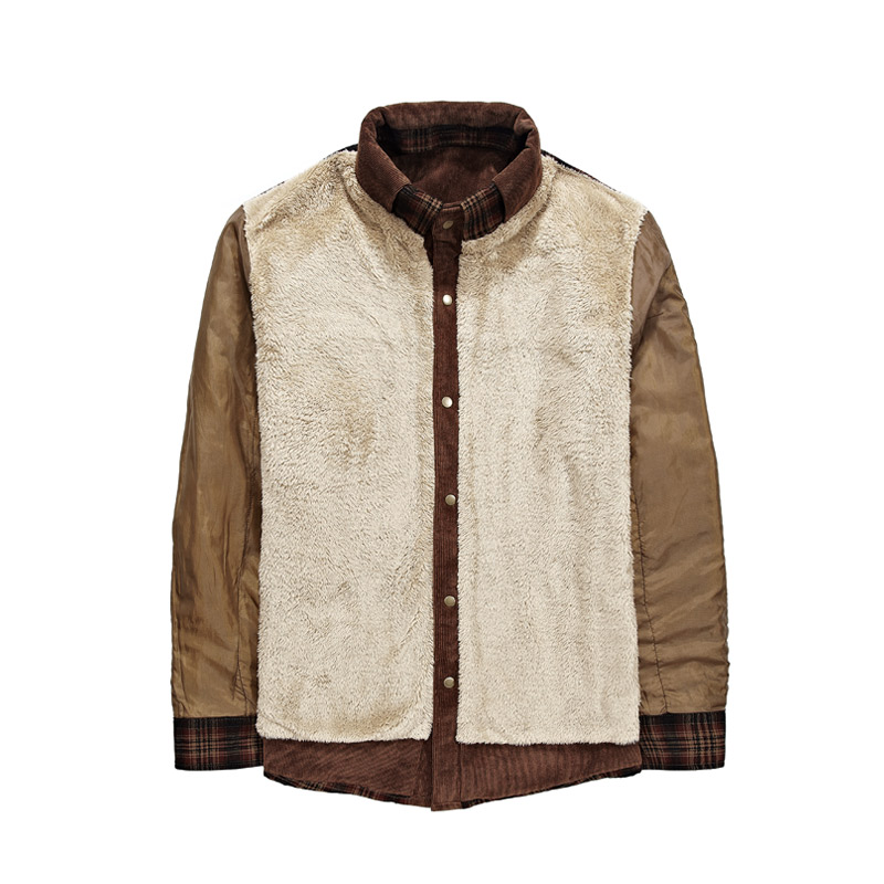 Men's Casual Shirts 2022 Men Cotton Liner Outerwear Plaid Thick Wool Autumn Winter Shirt