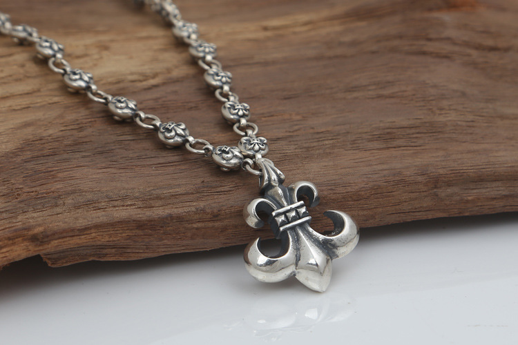 Brand new 925 Thai sterling silver jewelry vintage style antique silver hand-made designer a beautiful Anchor pendant necklace