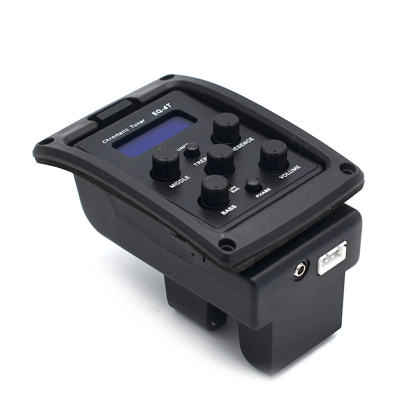 EQ4T 4 Band Pickup EQ Preamp with Tuner For Acoustic Guitar0