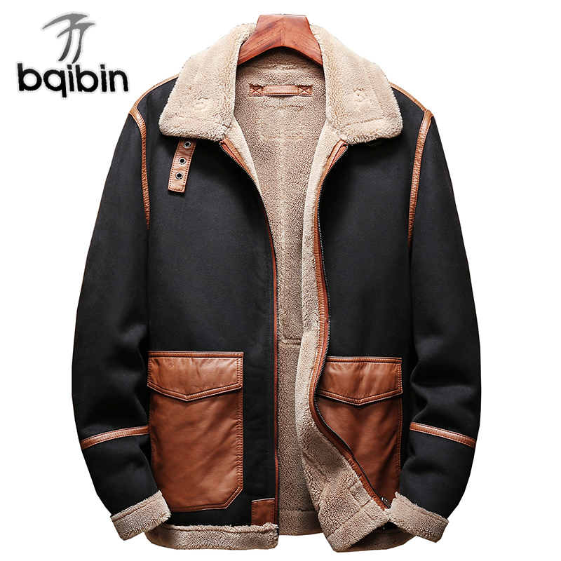 2018 New -5XL Men Leather Warm Winter Jacket Suede Leather Patchwork Outwear Turn-down Collar Pocket, Black
2018 New -5XL Men Leather Warm Winter Jacket Suede Leather Patchwork Outwear Turn-down Collar Pocket, Black