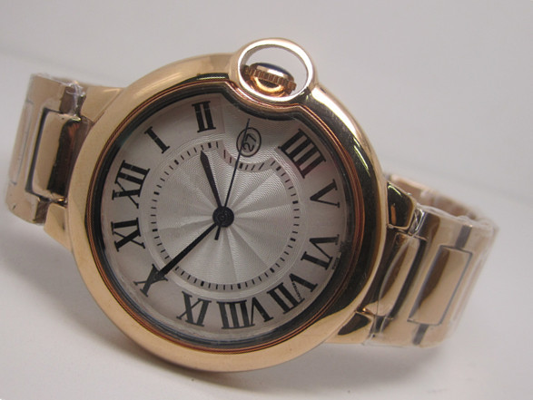 Hot sell new fashion classic man quartz movement watch luxury Stainless steel luxury watch quartz watch female clock rose gold color ca23