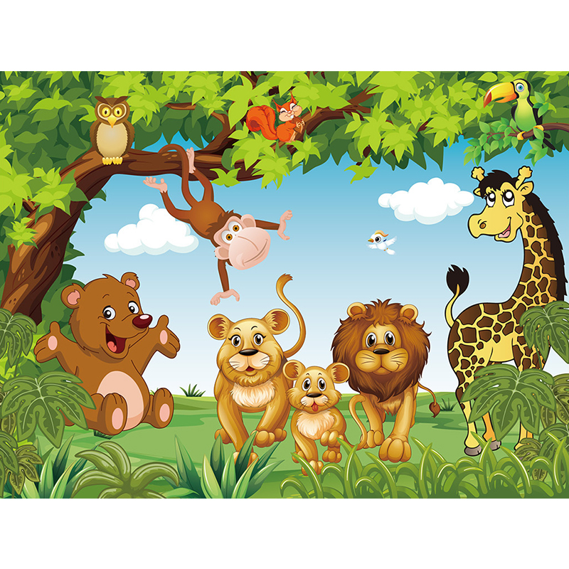 Cartoon Animation Kids room wall mural for boy and girls bedroom wallpapers 3D mural wallpaper custom any size86424939604251