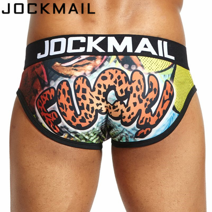 New JOCKMAIL Brand Sexy Mens Underwear Briefs Cuecas Playful Printed Gay Underwear Calzoncillos Hombre Slips Male Panties, Red
New JOCKMAIL Brand Sexy Mens Underwear Briefs Cuecas Playful Printed Gay Underwear Calzoncillos Hombre Slips Male Panties, Red