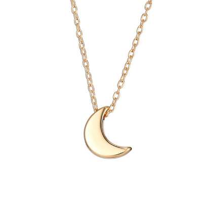 Cute Small Moon Pendant Necklace for Women Gold Color Chain Choker Necklace Bohemian Collar Jewelry Christmas Gift bijoux femme
Cute Small Moon Pendant Necklace for Women Gold Color Chain Choker Necklace Bohemian Collar Jewelry Christmas Gift bijoux femme