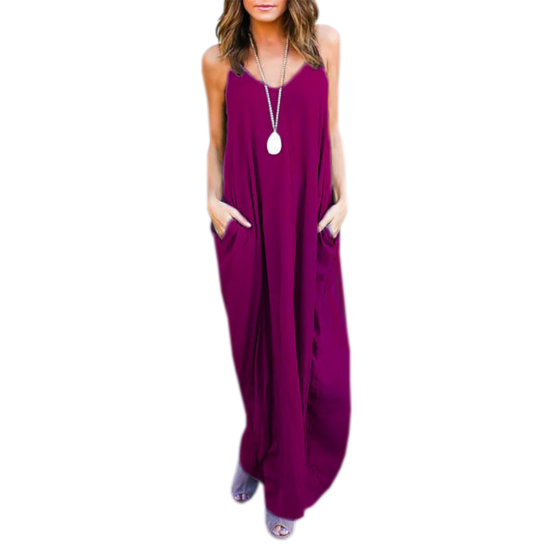 Summer 2018 Black Dresses Plus Size Long Maxi Dress Women Sleeveless Casual Dress Boho Beach Strap Pockets Vestidos LX330
Summer 2018 Black Dresses Plus Size Long Maxi Dress Women Sleeveless Casual Dress Boho Beach Strap Pockets Vestidos LX330