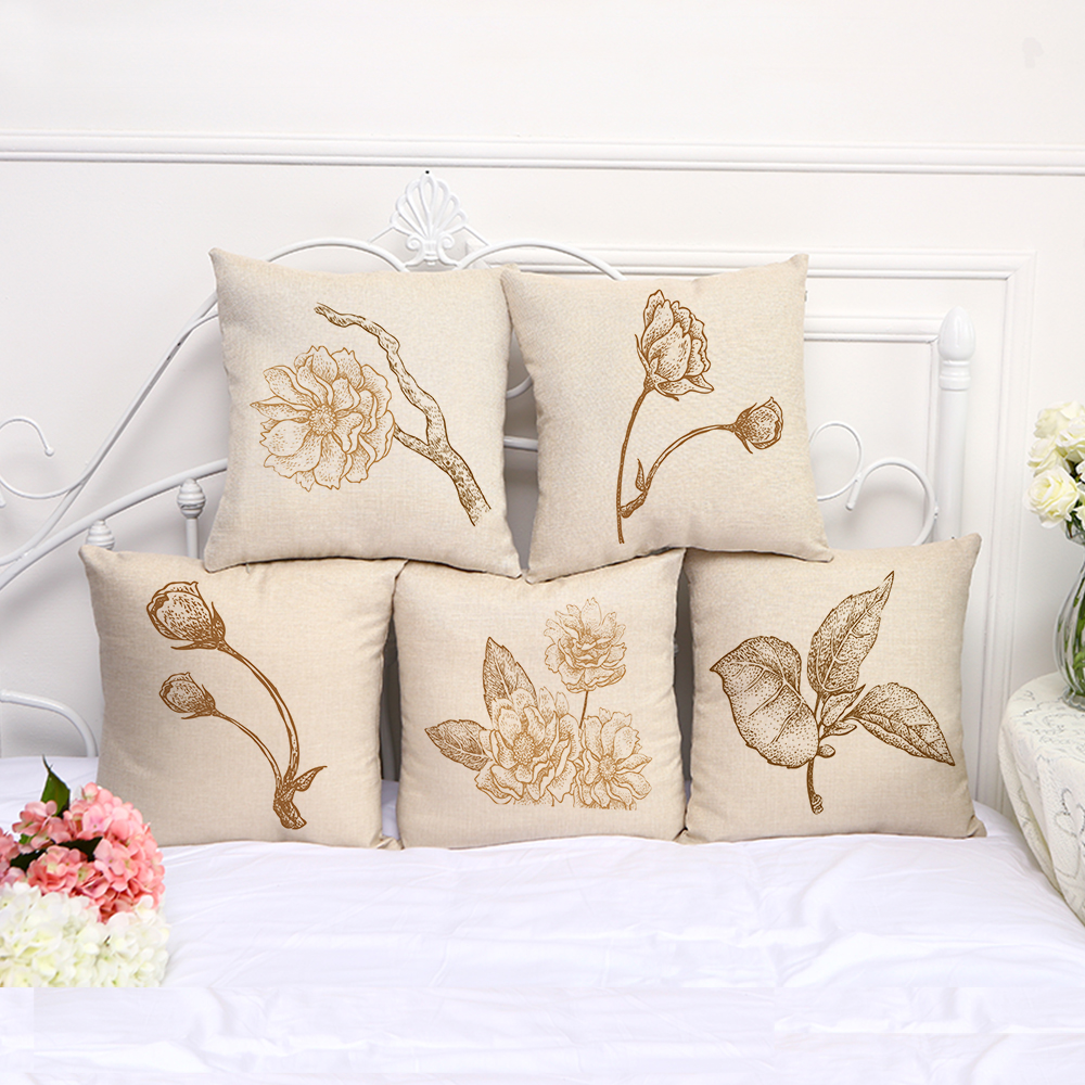 Classical Floral Print Cotton Flax Pillow Case Cover Car Sofa Pillow Sham Armchair For Living Room Bedroom Study Room Dining Room Hotel, As picture
Classical Floral Print Cotton Flax Pillow Case Cover Car Sofa Pillow Sham Armchair For Living Room Bedroom Study Room Dining Room Hotel, As picture