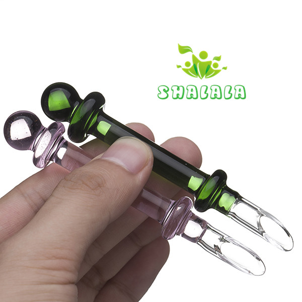 Colored glass dabber wax collecting tip smoking hand taster for dab rigs quartz banger nail 2 Sizes to choose glass bongs 745
Colored glass dabber wax collecting tip smoking hand taster for dab rigs quartz banger nail 2 Sizes to choose glass bongs 745