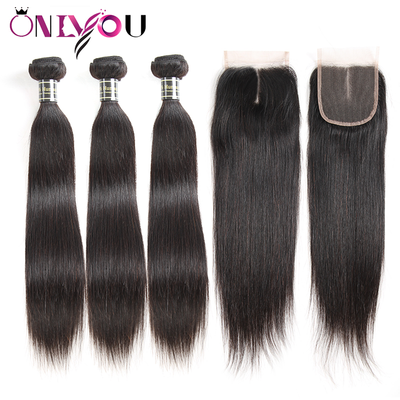 Brazilian Straight Virgin Human Hair Bundles 3 Bundles with 4x4 Top Lace Closure Cheap Wet Weave Remy Human Hair Extensions Drop Shipping
Brazilian Straight Virgin Human Hair Bundles 3 Bundles with 4x4 Top Lace Closure Cheap Wet Weave Remy Human Hair Extensions Drop Shipping