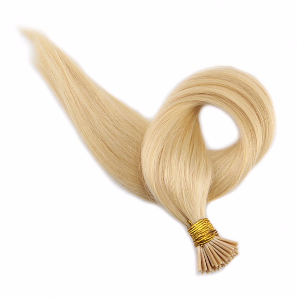 Human Hair I tip Extensions 613#color I Tip Fusion Prebonded Hair Extensions Stick Keratin I Tip Hair 100g