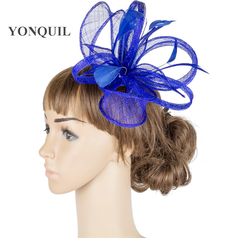 Ladies fascinators hats bridal elegant women wedding headwear headbands sinamay hair accessories event royal fancy feather headdress MYQ077
Ladies fascinators hats bridal elegant women wedding headwear headbands sinamay hair accessories event royal fancy feather headdress MYQ077