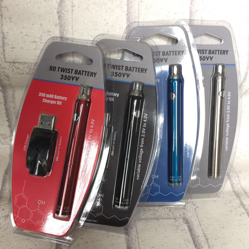 Newest bottom adjustable Voltage 2v to 4v 350mAh 510 Thread twist Vape Battery With USB Charger For Empty Vape Pen Cartridges with clamshell
Newest bottom adjustable Voltage 2v to 4v 350mAh 510 Thread twist Vape Battery With USB Charger For Empty Vape Pen Cartridges with clamshell