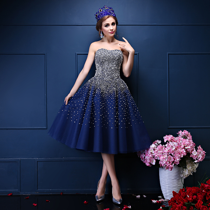 FADISTEE New arrival elegant party evening dresses Vestido de Festa navy blue luxury beads bling strapless prom dress A-line frock gown, Dark navy
FADISTEE New arrival elegant party evening dresses Vestido de Festa navy blue luxury beads bling strapless prom dress A-line frock gown, Dark navy
