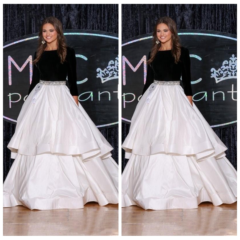 Velvet Black Top 2018 Pageant Evening Gowns A-Line White Beaded Puffy Satin Long Sleeves 2K17 Prom Party Gowns Custom Tiered, Grape
Velvet Black Top 2018 Pageant Evening Gowns A-Line White Beaded Puffy Satin Long Sleeves 2K17 Prom Party Gowns Custom Tiered, Grape