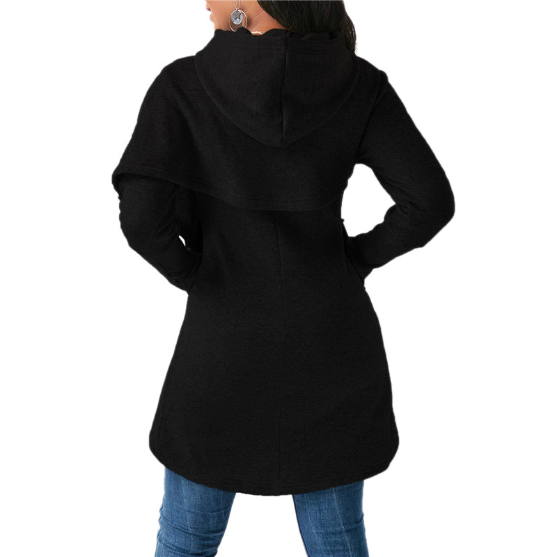 Hoodie Women Plus Size Hooded Sweatshirt Womens Hoodies Casual Long Sleeve Pullovers Loose Asymmetric Hoodie Jumper Sweat Femme D18103001 - view 5