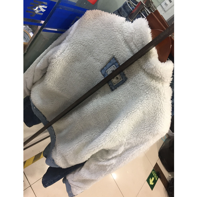 Men Jacket and Coat Trendy Warm Fleece Thick Denim Jacket 2019 Winter Fashion Mens Jean Jacket Outwear Male Cowboy Plus Size 6XL C18111301