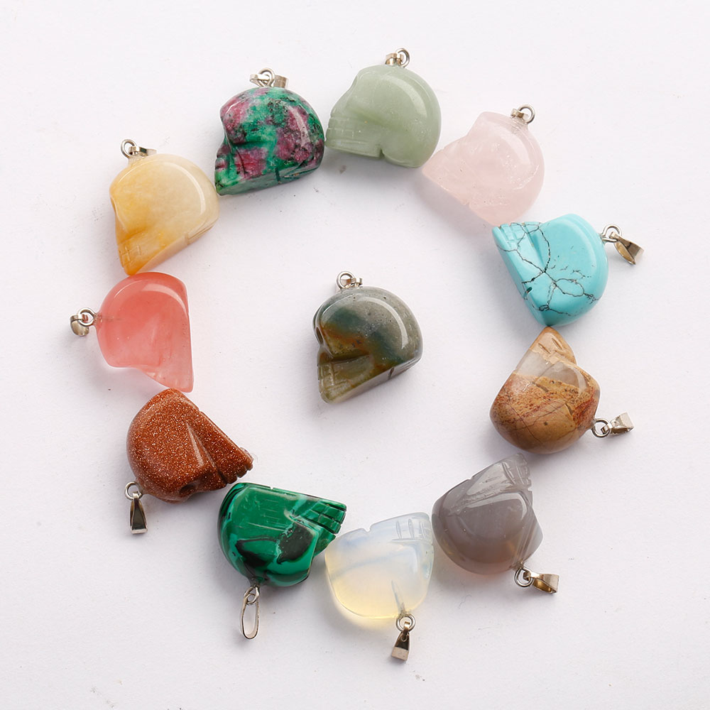 Natural Crystal Figurines Animals Keychain Stone carving skull pendant Fashion Cool stone Pendant Key ring Key Holder Men Women Jewelry
Natural Crystal Figurines Animals Keychain Stone carving skull pendant Fashion Cool stone Pendant Key ring Key Holder Men Women Jewelry