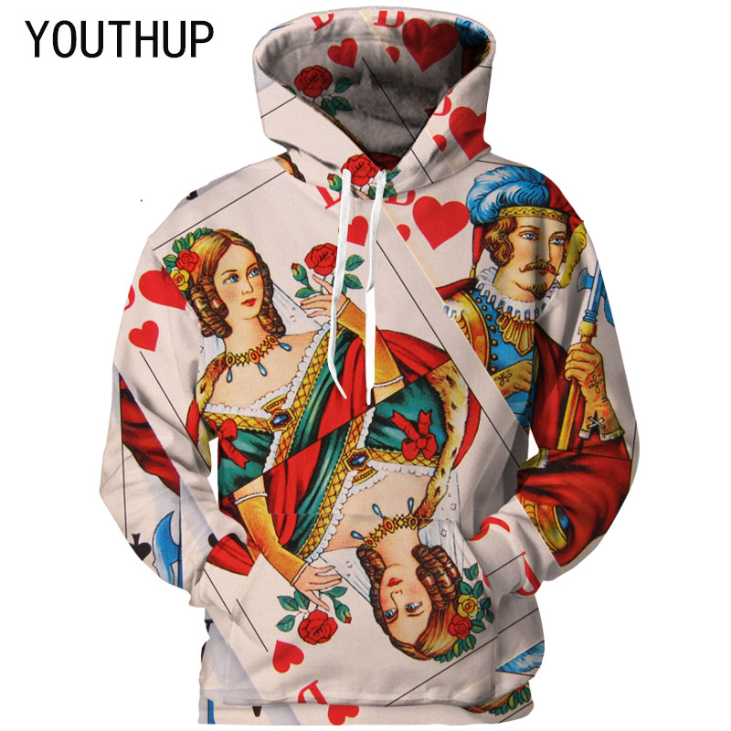 YOUTHUP 2018 Plus Size Men Hooded Hoodies Long Sleeve Pullover Sweatshirts 3d Print Poker Car Streetwear Casual Funny Hoody Tops, Black
YOUTHUP 2018 Plus Size Men Hooded Hoodies Long Sleeve Pullover Sweatshirts 3d Print Poker Car Streetwear Casual Funny Hoody Tops, Black