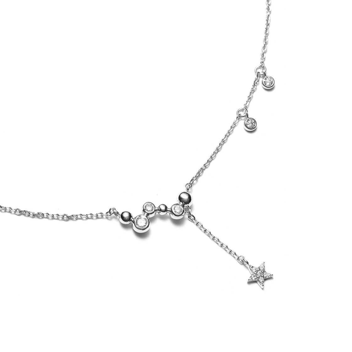 2018 delicate 925 sterling silver jewelry cute star drop charm necklace minimal design 2018 Christmas gift silver jewelry
