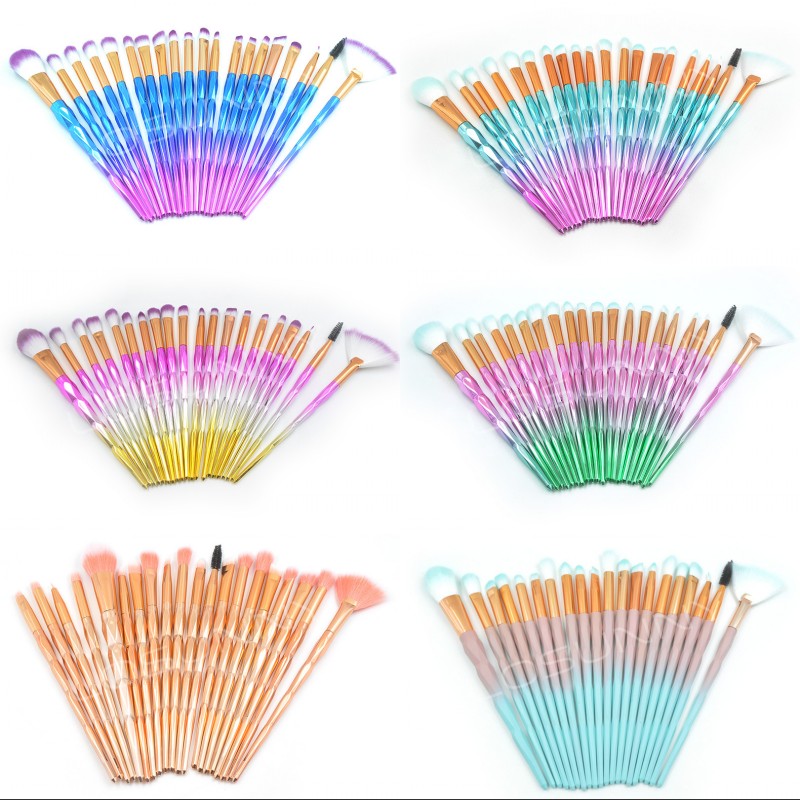 Professional 20pcs/Set Multicolor Soft Cosmetic Complete Eyeliner Eye Shadow Brow Lip Foundation Makeup Brushes Set for Women
Professional 20pcs/Set Multicolor Soft Cosmetic Complete Eyeliner Eye Shadow Brow Lip Foundation Makeup Brushes Set for Women