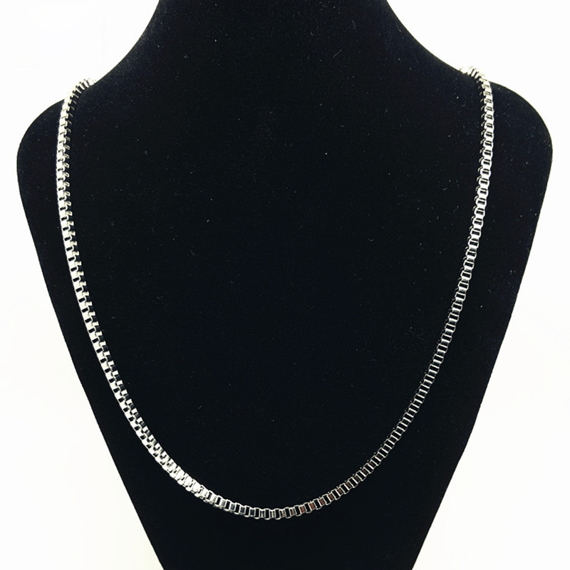 316L Stainless Steel Box Chains Necklace High Quality Titanium Steel Jewelry Jewelry Accessories Mens Women Necklace