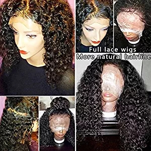 360 full Lace Frontal Wig kinky curly Pre-Plucked Hairline hd Front Human Hair 360 Wigs for Black Women 12inch 130% Density diva2