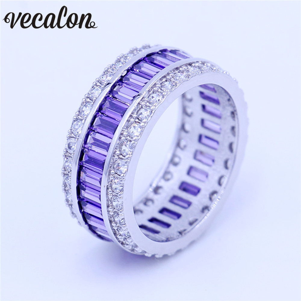 Vecalon Women Birthstone Jewelry ring 15ct 5A Zircon purple Cz 925 Sterling Silver Engagement wedding Band ring for women men
Vecalon Women Birthstone Jewelry ring 15ct 5A Zircon purple Cz 925 Sterling Silver Engagement wedding Band ring for women men