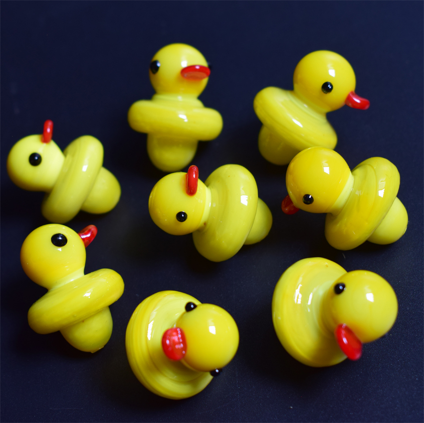 Solid Colored Glass Yellow Duck UFO Carb Cap dome for glass bongs water pipes, dab oil rigs, 4mm Thermal P Quartz Banger Nails
Solid Colored Glass Yellow Duck UFO Carb Cap dome for glass bongs water pipes, dab oil rigs, 4mm Thermal P Quartz Banger Nails