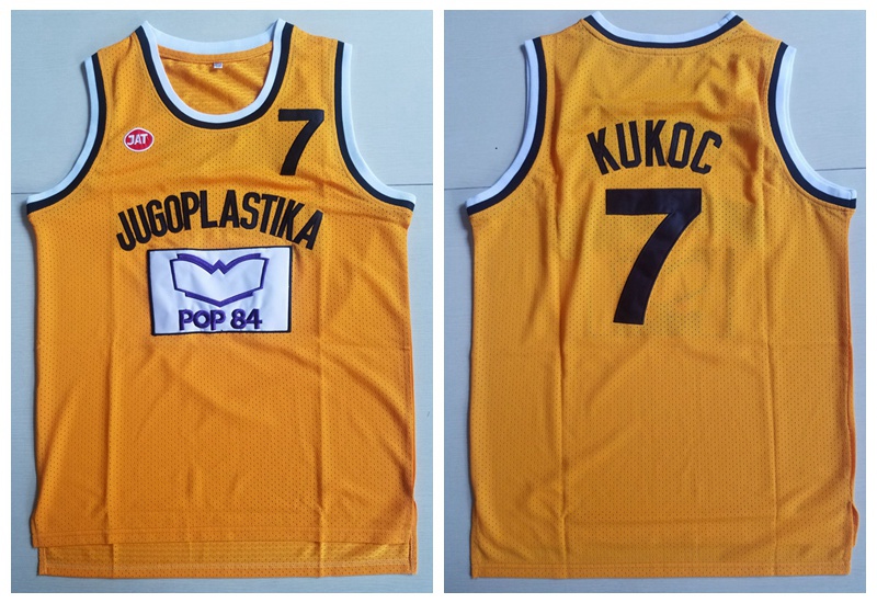 Mens Toni Kukoc Jersey #7 Jugoplastika Yugoslavia European Basketball Jerseys Stitched Yellow Shirts -XXL
Mens Toni Kukoc Jersey #7 Jugoplastika Yugoslavia European Basketball Jerseys Stitched Yellow Shirts -XXL