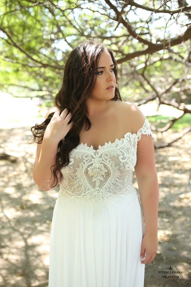 Lace Chic Plus Size Beach Wedding Dresses Off The Shoulder Short Sleeves Bohemian Bridal Gowns A E Chiffon Boho Robe De Mari E