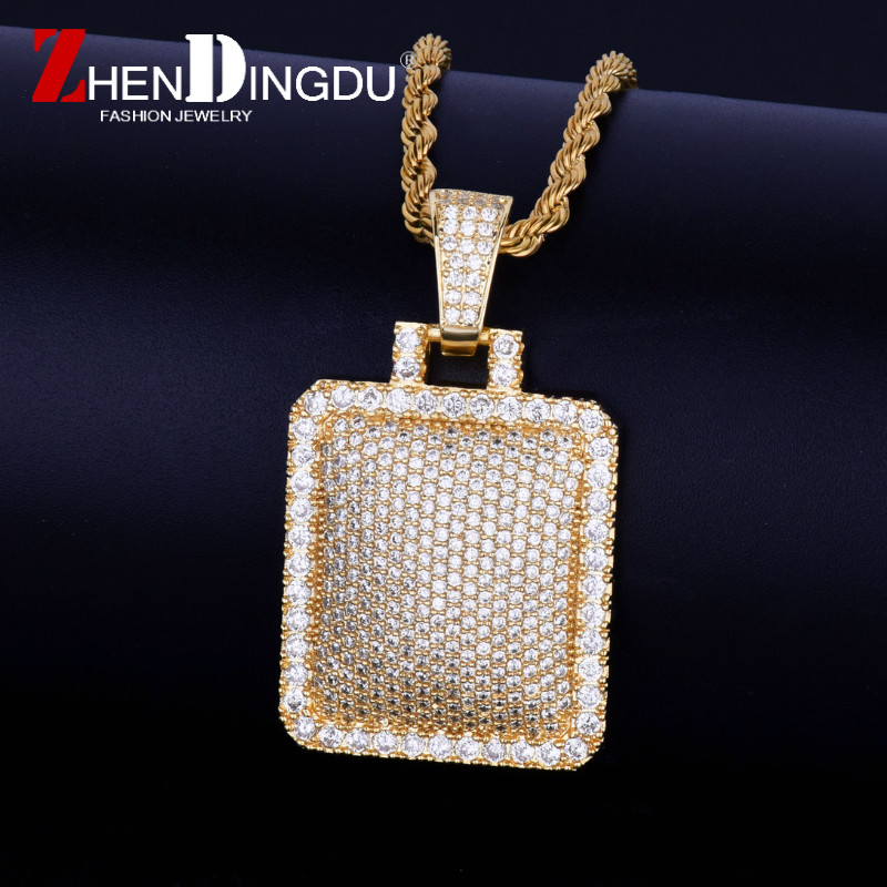 Bling Cage Dog Tag Necklace & Pendant Free Steel Rope Chain Gold Color Iced Out Full Cubic Zircon Men's Hip Hop Jewelry For Gift
Bling Cage Dog Tag Necklace & Pendant Free Steel Rope Chain Gold Color Iced Out Full Cubic Zircon Men's Hip Hop Jewelry For Gift