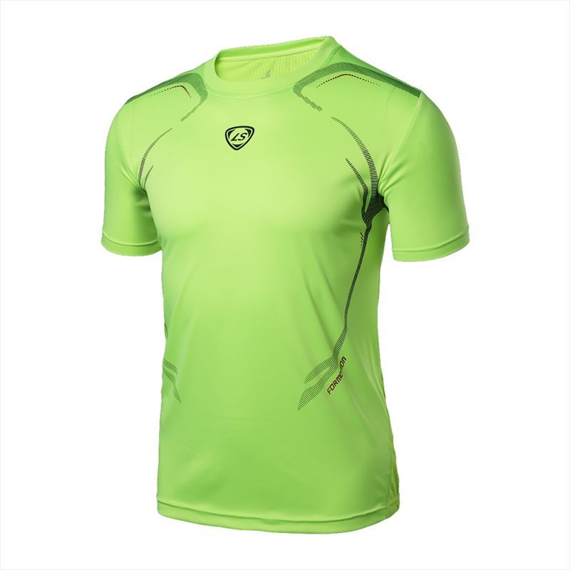 Men Gym Sport Running T Shirt Fitness Muscle Quick Dry Stretch Top Tee Clothes Y1890402