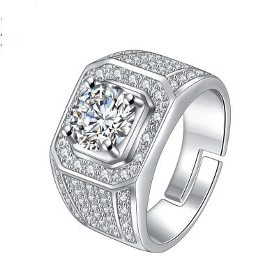 2018 new men's fashion domineering ring live mouth flashing large diamond men's ring hot jewelry wholesale
2018 new men's fashion domineering ring live mouth flashing large diamond men's ring hot jewelry wholesale